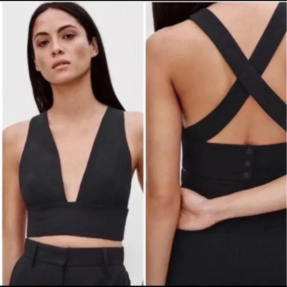 Aritzia WILFRED Gerland Crop Top size  8